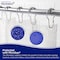 Kenney Mfg Microban Protected Lightweight PEVA Shower Liner, 70in W x 72in H, Clear, 2-Pack MB61122PK2 - alternate 3